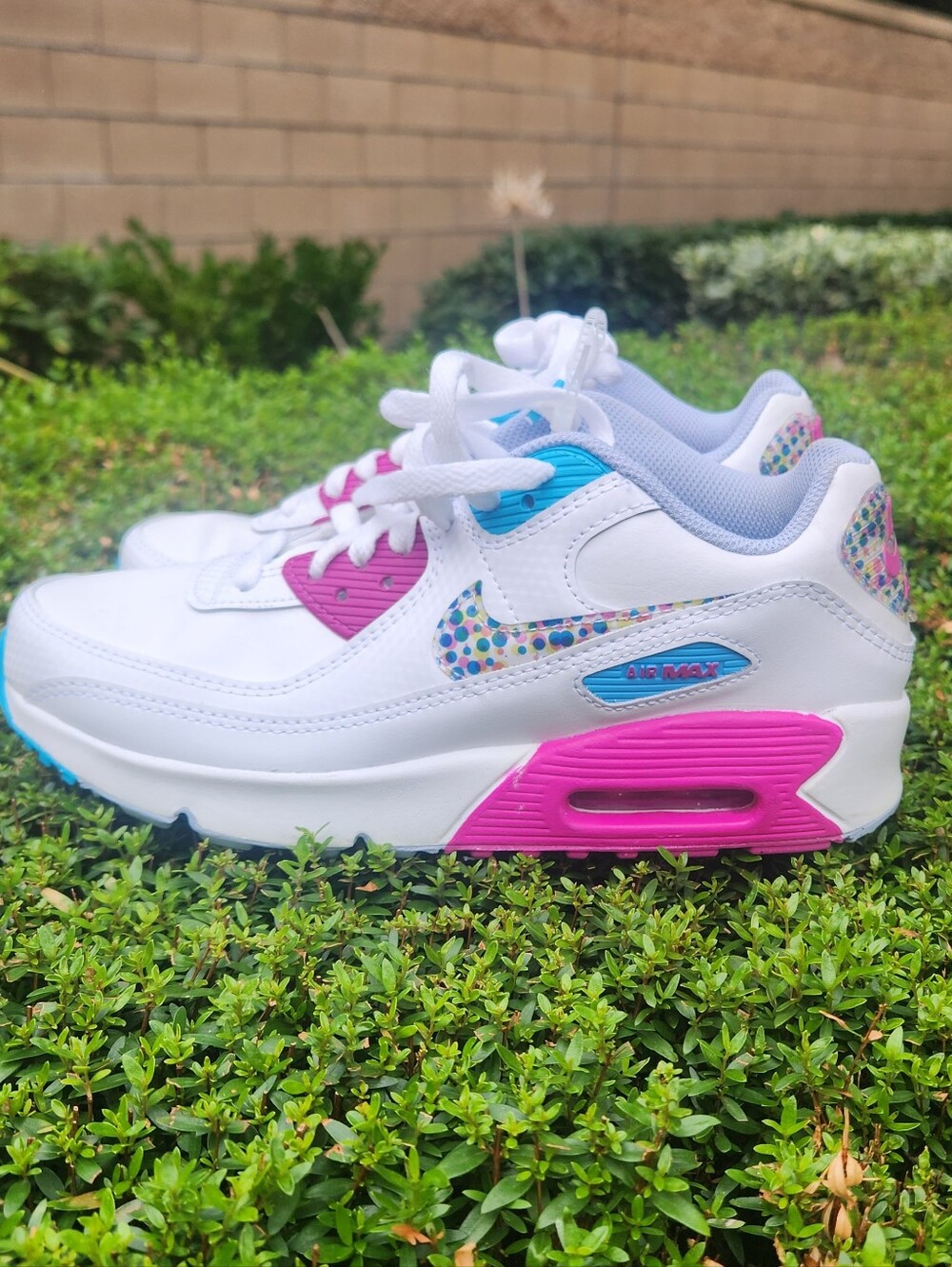 Nike Air Max White Pink Multicolor Sneakers W8.5/Y6.5